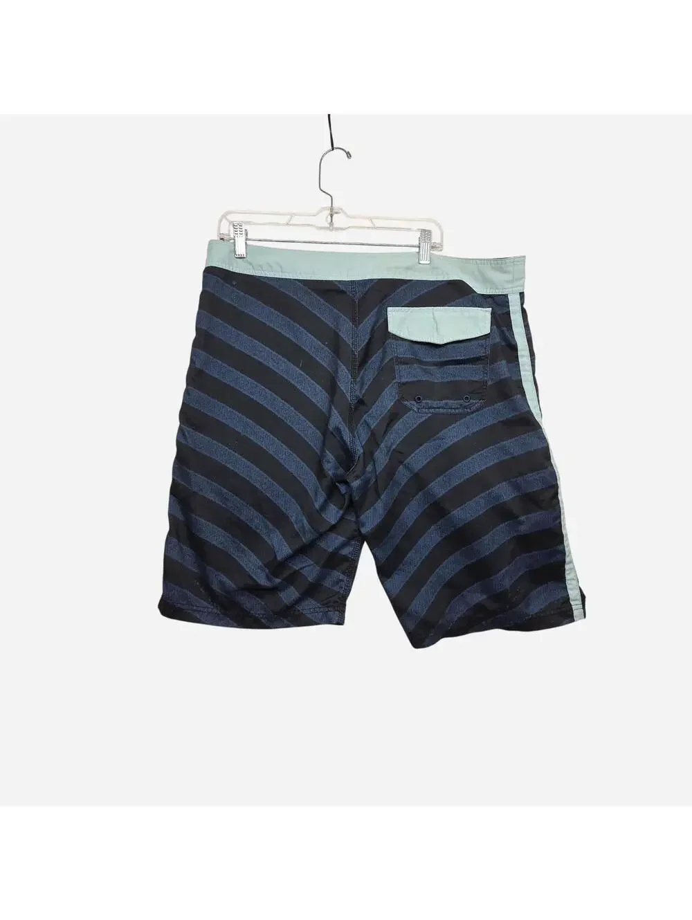 Hurley Men's Blue and Navy Swim-briefs-short